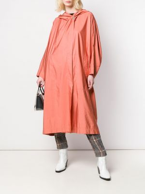 Manteau à capuche oversize Issey Miyake Pre-owned rose