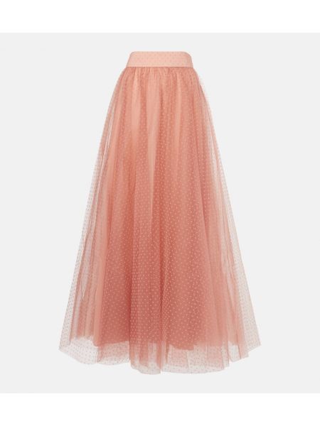 Tyl maxi nederdel Zimmermann pink