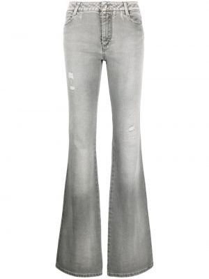 Zvonové džíny Ermanno Scervino šedé