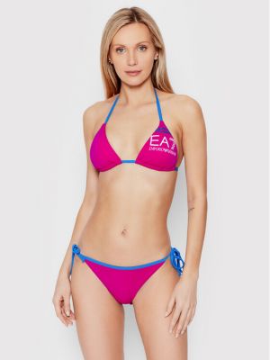 Bikinis Ea7 Emporio Armani violetinė