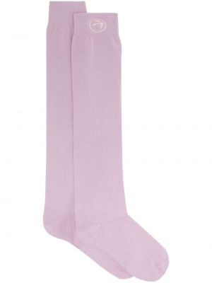Памучни чорапи бродирани Ambush розово