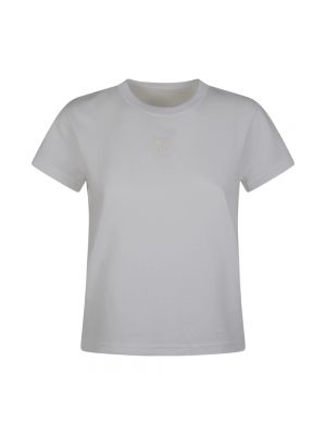 Camiseta de algodón de tela jersey Alexander Wang blanco