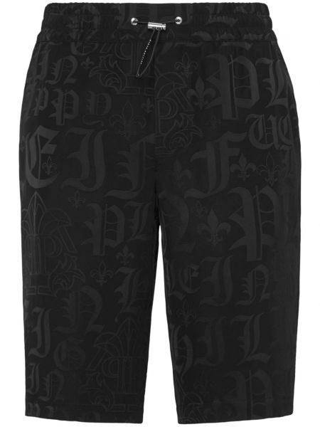 Jacquard bermuda kratke hlače Philipp Plein crna