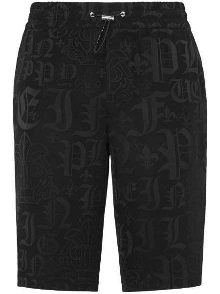 Jacquard bermuudapüksid Philipp Plein must