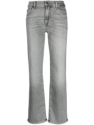 Straight leg-jeans 7 For All Mankind grå