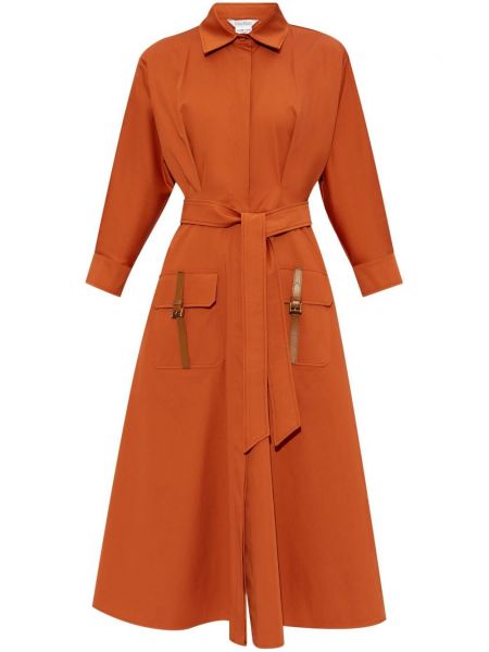 Φόρεμα σε στυλ πουκάμισο Max Mara πορτοκαλί