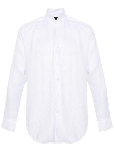 Lanena srajca Dell'oglio bela