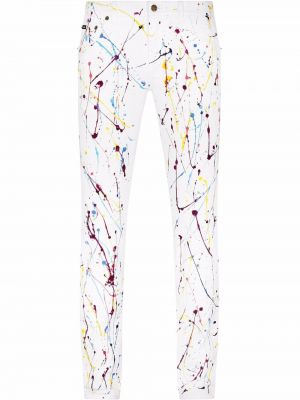 Stretch jeans Dolce & Gabbana hvit