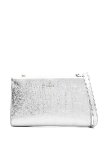 Mini torba Furla srebrena