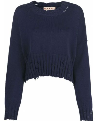 Kort sweater Marni blå