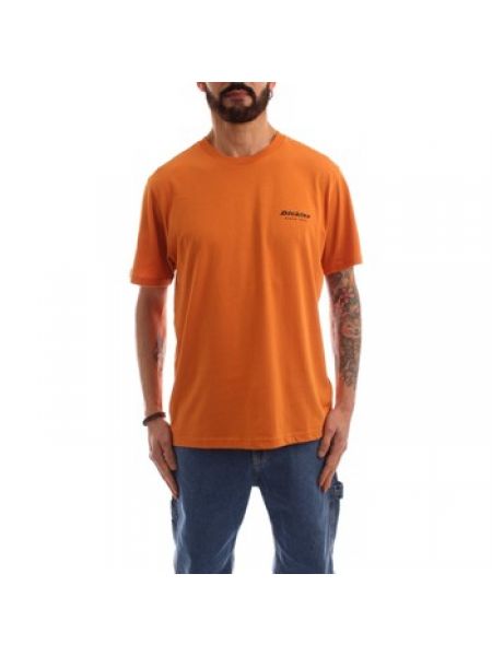 Pomarańczowa koszulka z krótkim rękawem Dickies