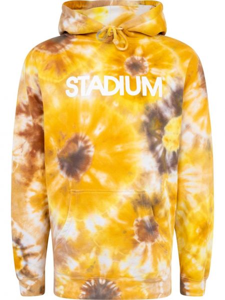 Raštuotas džemperis su gobtuvu Stadium Goods® geltona