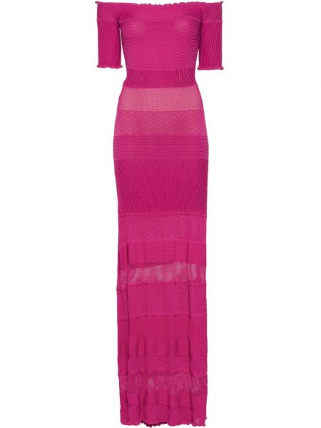 Strick maxikleid Gemy Maalouf pink