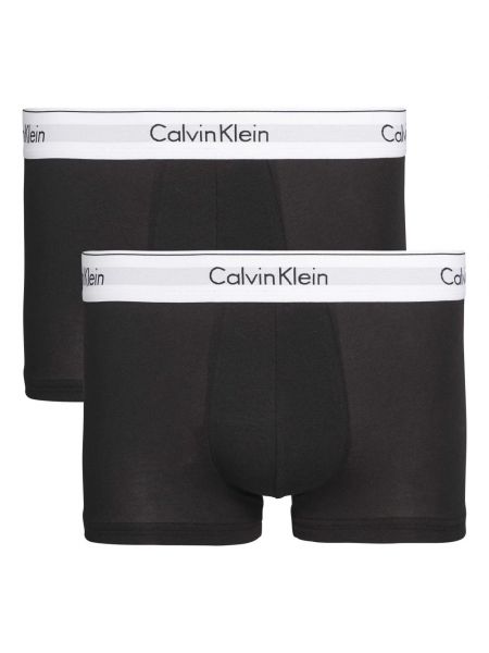 Majtki z niską talią Calvin Klein czarne