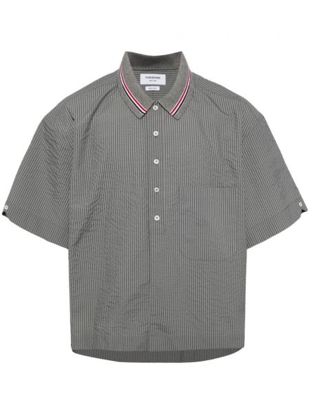 Chemise à rayures Thom Browne gris