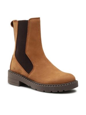 Chelsea boots Marco Tozzi hnedá