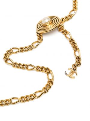 Josta ar pērļu Chanel Pre-owned zelts