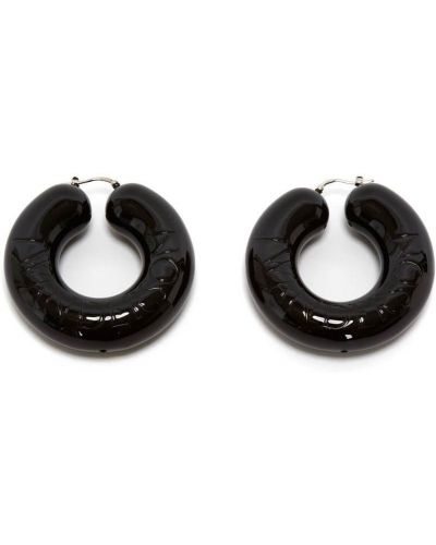 Boucles d'oreilles à boucle Jw Anderson noir