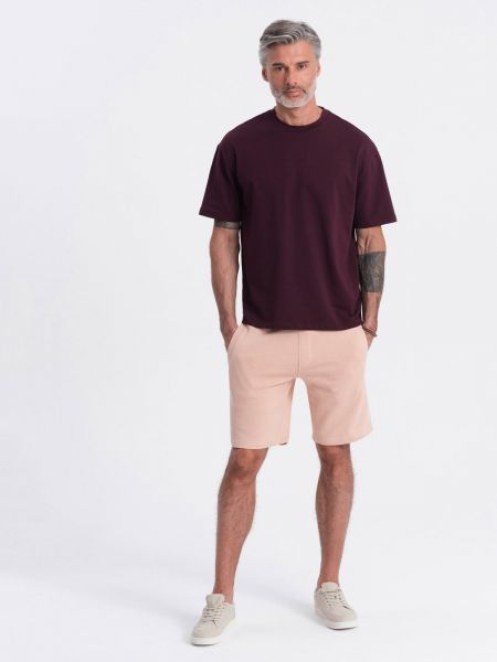 Kratke hlače od tkanine s džepovima Ombre ružičasta