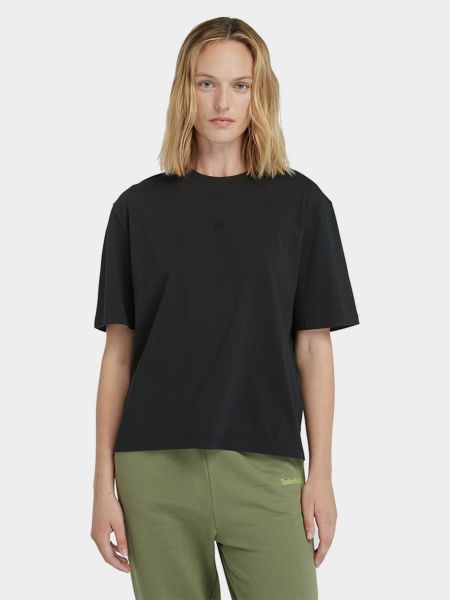 Бавовняна футболка Timberland чорна