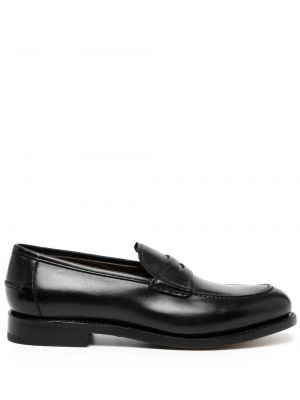 Skinn loafers Salvatore Ferragamo svart