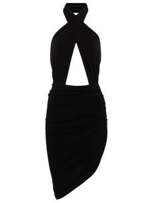 Mini robe asymétrique Norma Kamali noir