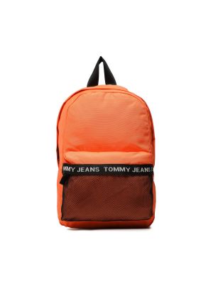 Pomarańczowy plecak z nadrukiem Tommy Jeans