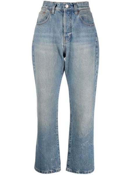Jeans taille haute Victoria Beckham bleu