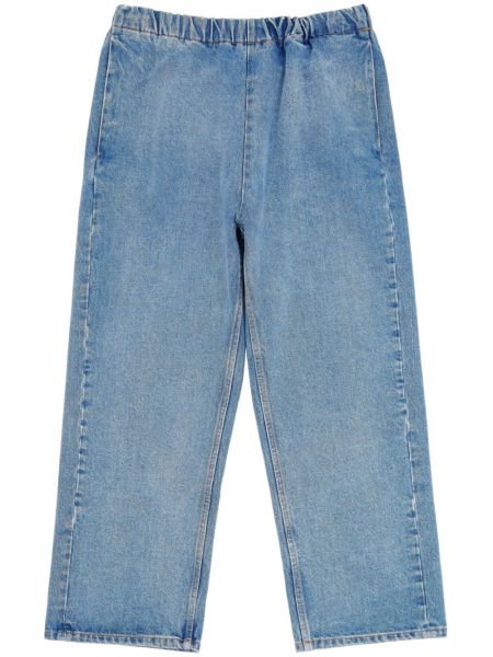 Puuvillased teksapüksid Mm6 Maison Margiela sinine