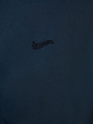 Sudadera con capucha de algodón Jacquemus azul