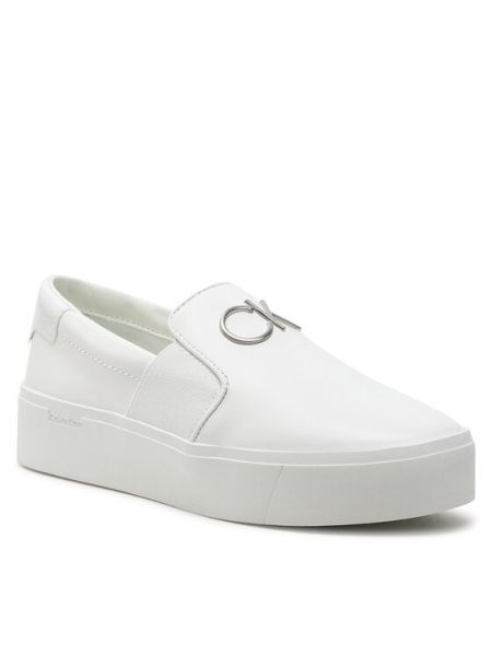 Кросівки без шнурівки Calvin Klein білі