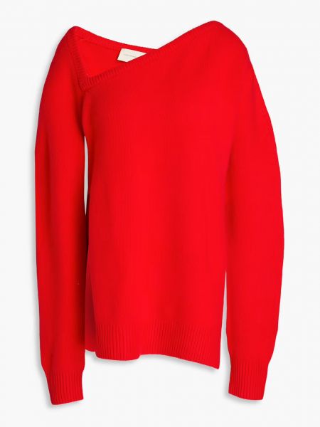 Красный кашемировый шерстяной свитер Christopher Kane