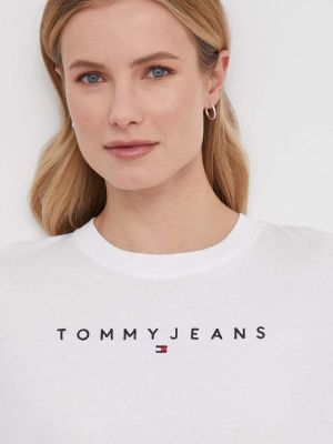 Koszulka bawełniana Tommy Jeans biała