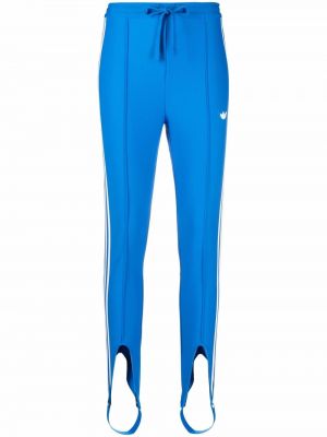 Pantalones de chándal con capucha con estampado Adidas azul