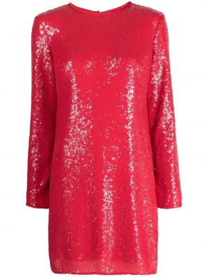 Mini obleka s cekini Kate Spade rdeča