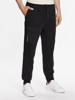 Pantaloni sport slim fit Polo Ralph Lauren negru