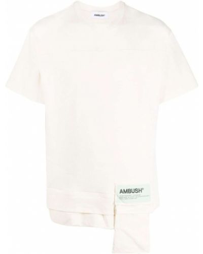 Βαμβακερή μπλούζα Ambush λευκό