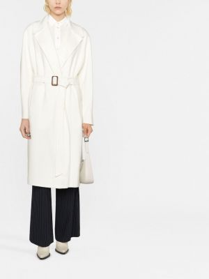 Raštuotas gėlėtas šifoninis paltas Polo Ralph Lauren balta