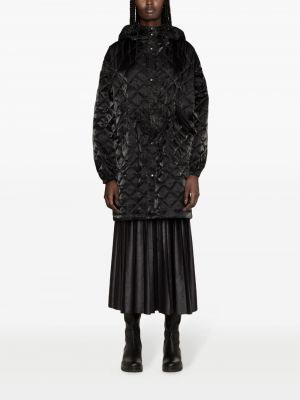 Dygsniuotas paltas su gobtuvu Junya Watanabe juoda