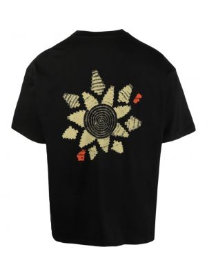 T-shirt aus baumwoll mit print Adish schwarz
