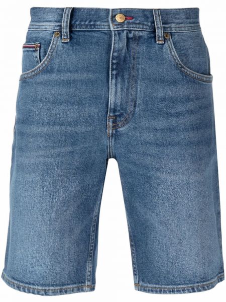 Shorts di jeans Tommy Hilfiger blu