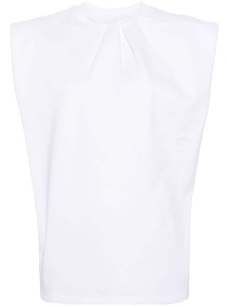 T-krekls ar drapējumu Christian Wijnants balts