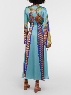 Jedwabna sukienka midi z nadrukiem Alã©mais