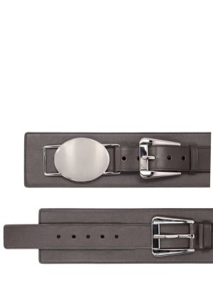Cinturón de cuero con hebilla Michael Kors Collection