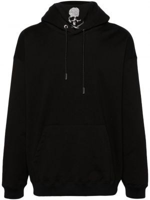 Pamučna hoodie s kapuljačom Mastermind Japan crna