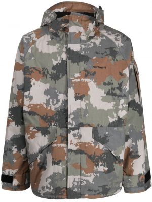 Giacca a vento camouflage Carhartt Wip verde
