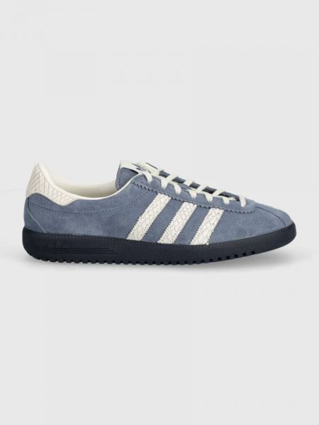 Bermude din piele Adidas Originals albastru