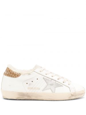 Stjernemønster læder sneakers Golden Goose