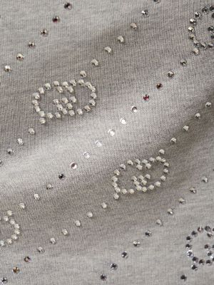 Jersey minirock aus baumwoll Gucci grau