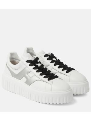 Sneakers a righe Hogan bianco